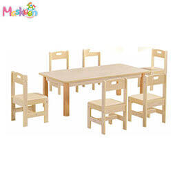 Rubber wood fancy table chair set Manufacturers in Umaria