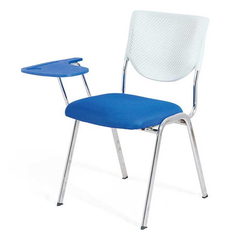 Blue, White writing pad chair, For Collage Student Manufacturers in Greece
