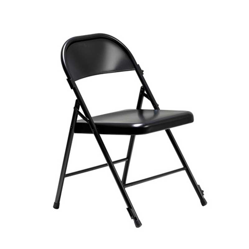 Iron 21inch Black Foldable Chair, Without Armrest Manufacturers in Ethiopia