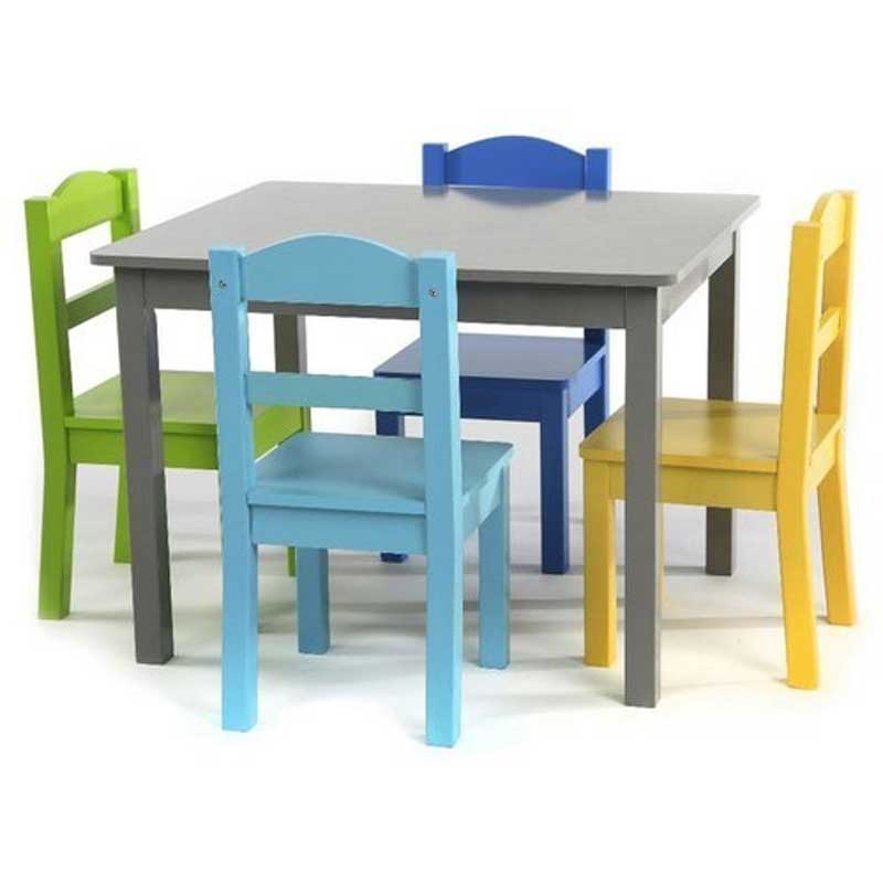 Play School Kids Table with Wooden Top Plastic Moulded Manufacturers in Sangli