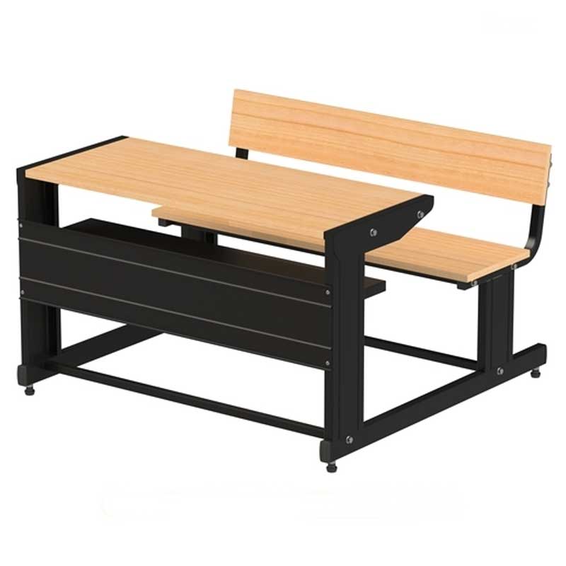 Wooden Black Double Seater Desk Manufacturers in Basti